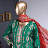 Zoya Embroidered Silk 3 Piece Un-Stitched Suit - 2, Women, 3Pcs Shalwar Suit, Rivaaj, Chase Value