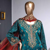Zoya Embroidered Silk 3 Piece Un-Stitched Suit - 4, Women, 3Pcs Shalwar Suit, Rivaaj, Chase Value