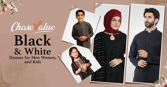 Budget-Friendly Black and White Dresses for Men, Women, and Kids