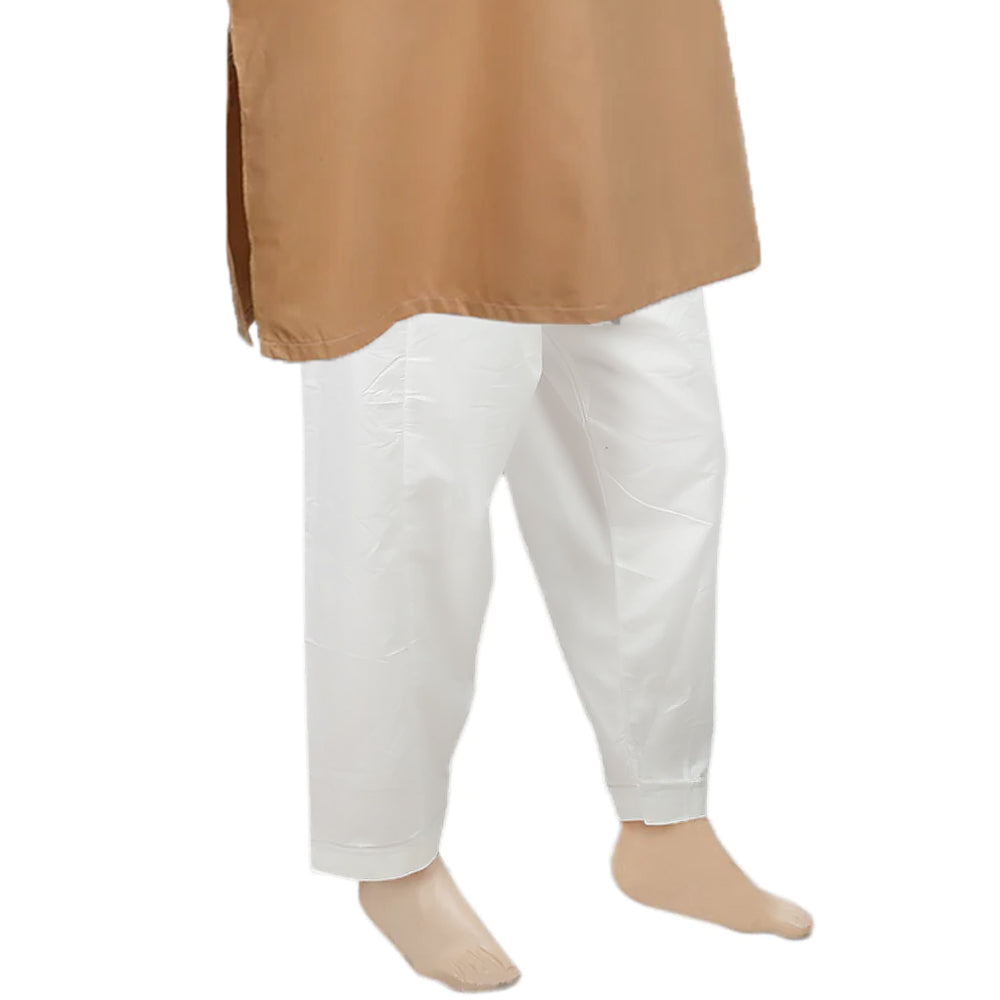 Men's Cotton Silk Shalwar - Off White, Men's Shalwars, Chase Value, Chase Value