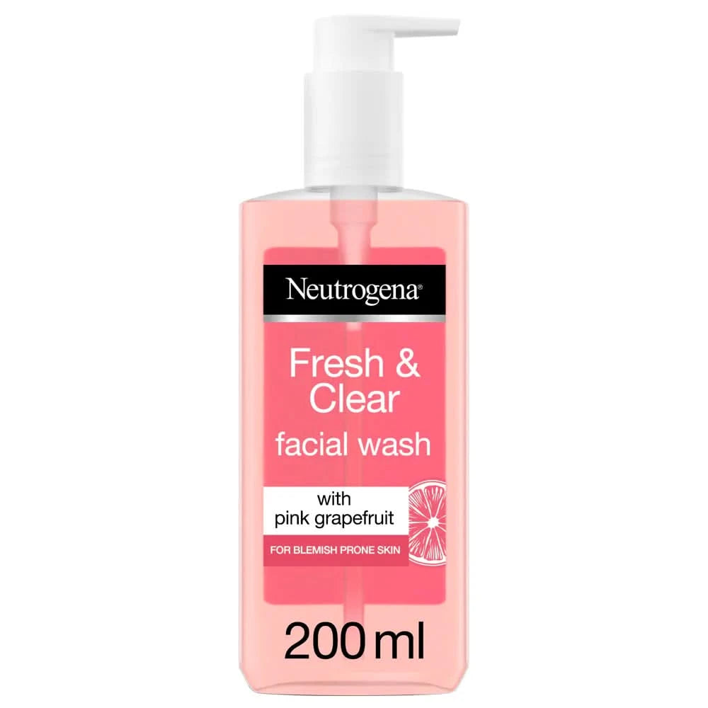 Neautrogena Visibly Clear Pink Grapefull Daily Wash 150ml, Face Washes, Neutrogena, Chase Value