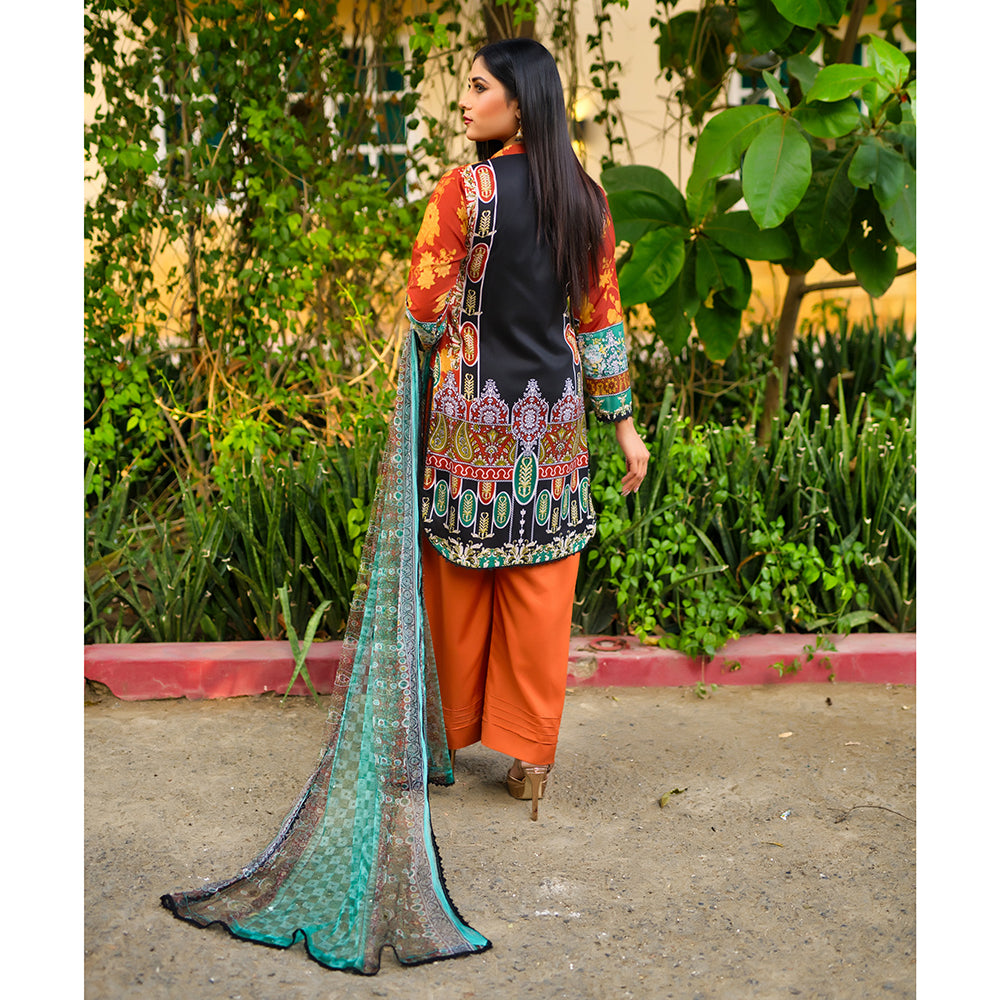 Malai Unstitched 3Pcs Suit V2 - 2, Women, 3Pcs Shalwar Suit, Chase Value, Chase Value