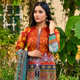 Malai Unstitched 3Pcs Suit V2 - 2, Women, 3Pcs Shalwar Suit, Chase Value, Chase Value