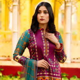 Malai Unstitched 3Pcs Suit V2 - 7, Women, 3Pcs Shalwar Suit, Chase Value, Chase Value