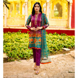 Malai Unstitched 3Pcs Suit V2 - 7, Women, 3Pcs Shalwar Suit, Chase Value, Chase Value
