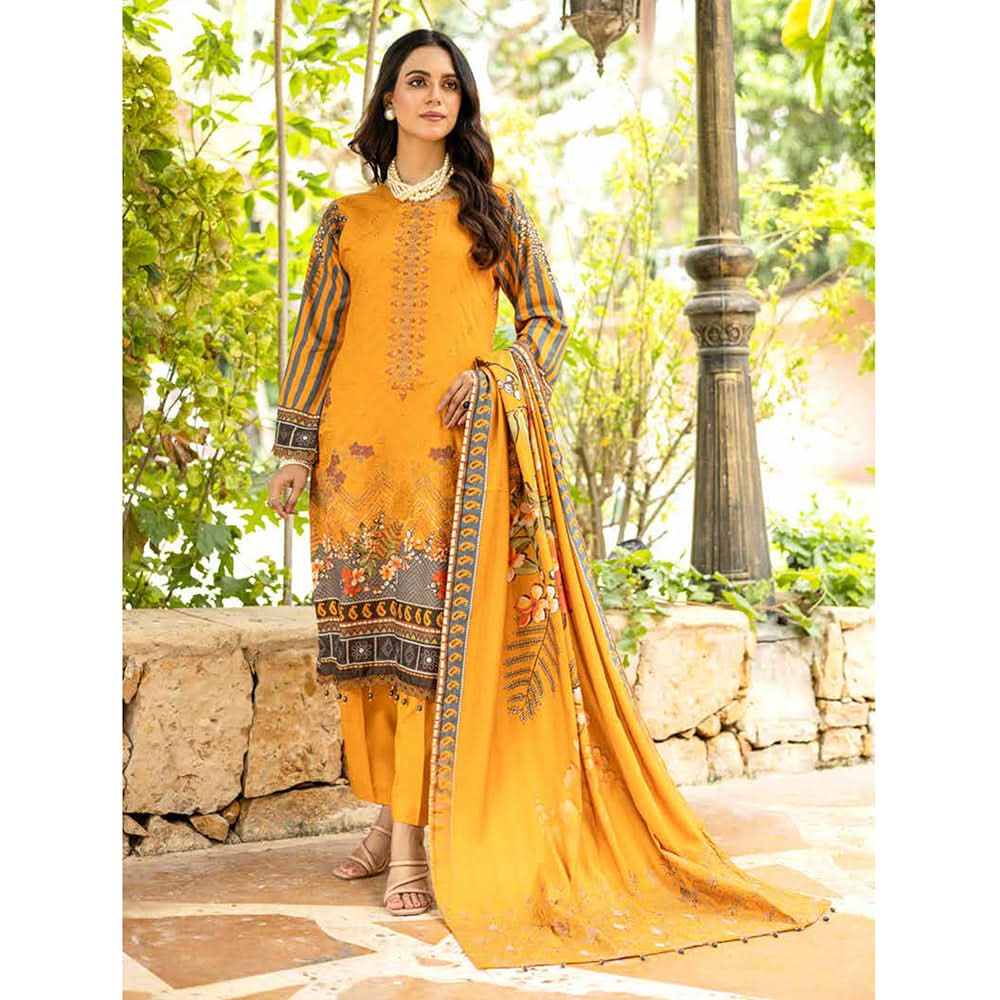 Schick Chambery Embroidered Un-stitched 3ps Suit - 3, Women, 3Pcs Shalwar Suit, MI Creation, Chase Value
