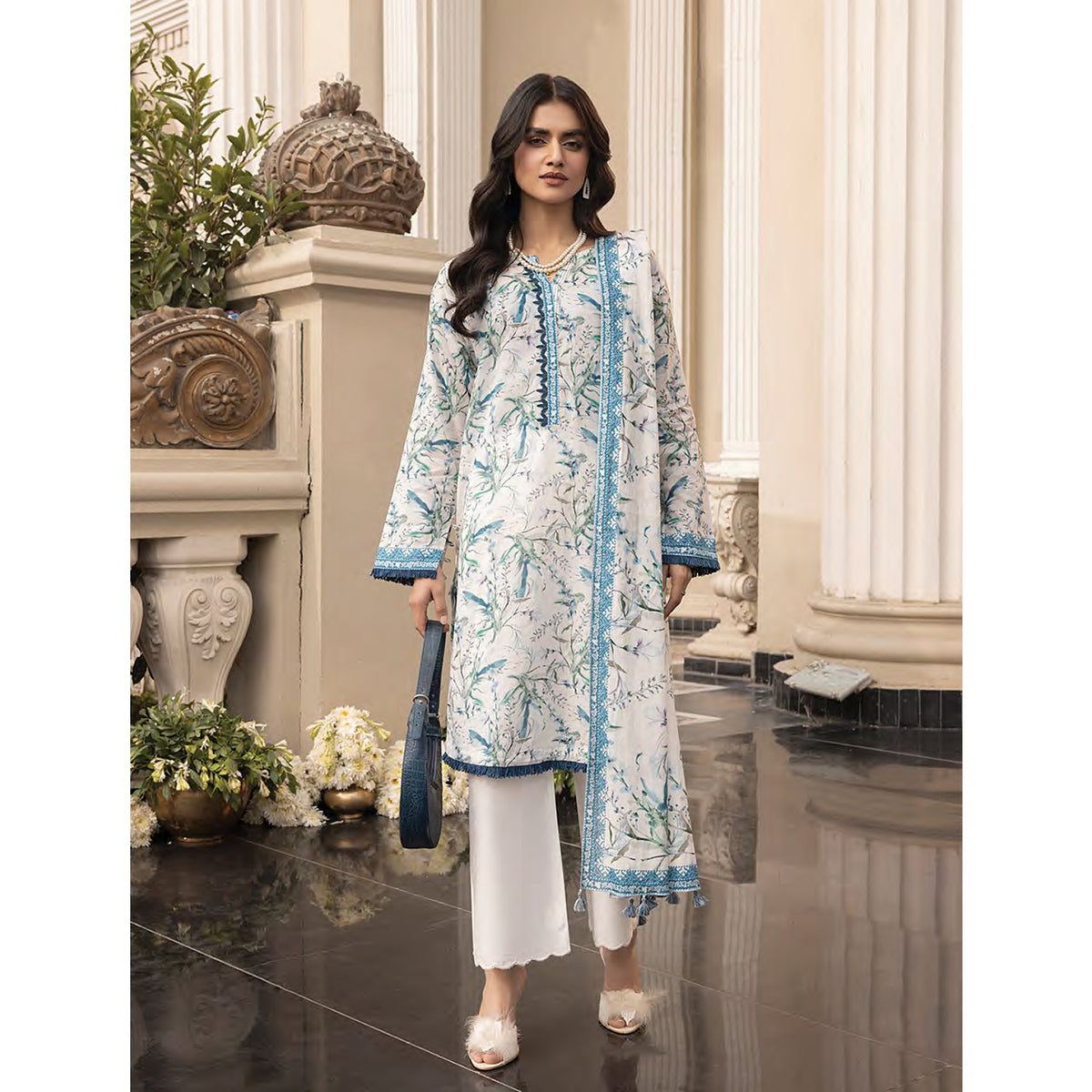 Komal By LSM Textiles Lawn Printed Unstitched 3Pcs Suit - LG-MM-0261, Women, 3Pcs Shalwar Suit, LSM Textiles, Chase Value