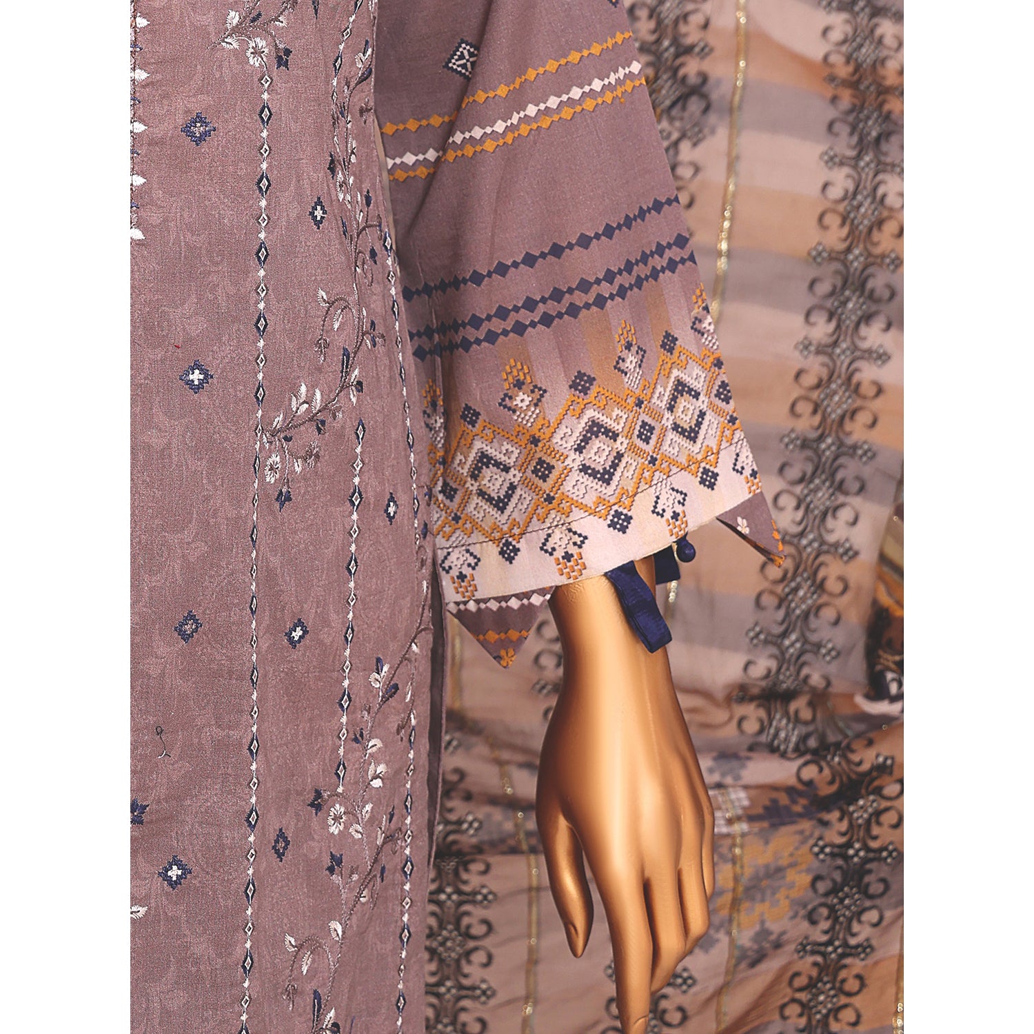 Needle Wonder By Dr. Haris Printed & Embroidered Lawn Unstitched 3Pcs Suit - 1, Women, 3Pcs Shalwar Suit, MI Creation, Chase Value