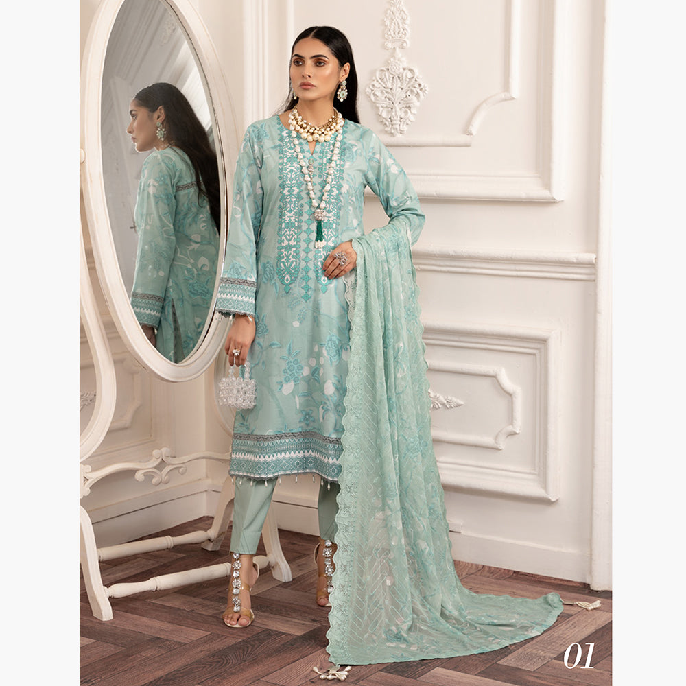 Al-Zohaib Sun Shine Cotton Printed Unstitched 3Pcs Suit - 1, Women, 3Pcs Shalwar Suit, Al-Zohaib Textiles, Chase Value
