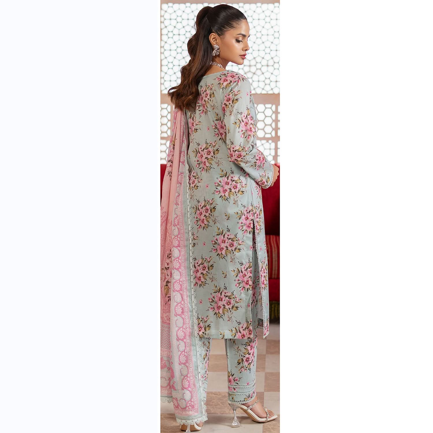 Colors Identic Separates By Al Zohaib Digital Printed 3 Pcs Suit - 1, Women, 3Pcs Shalwar Suit, Al-Zohaib Textiles, Chase Value