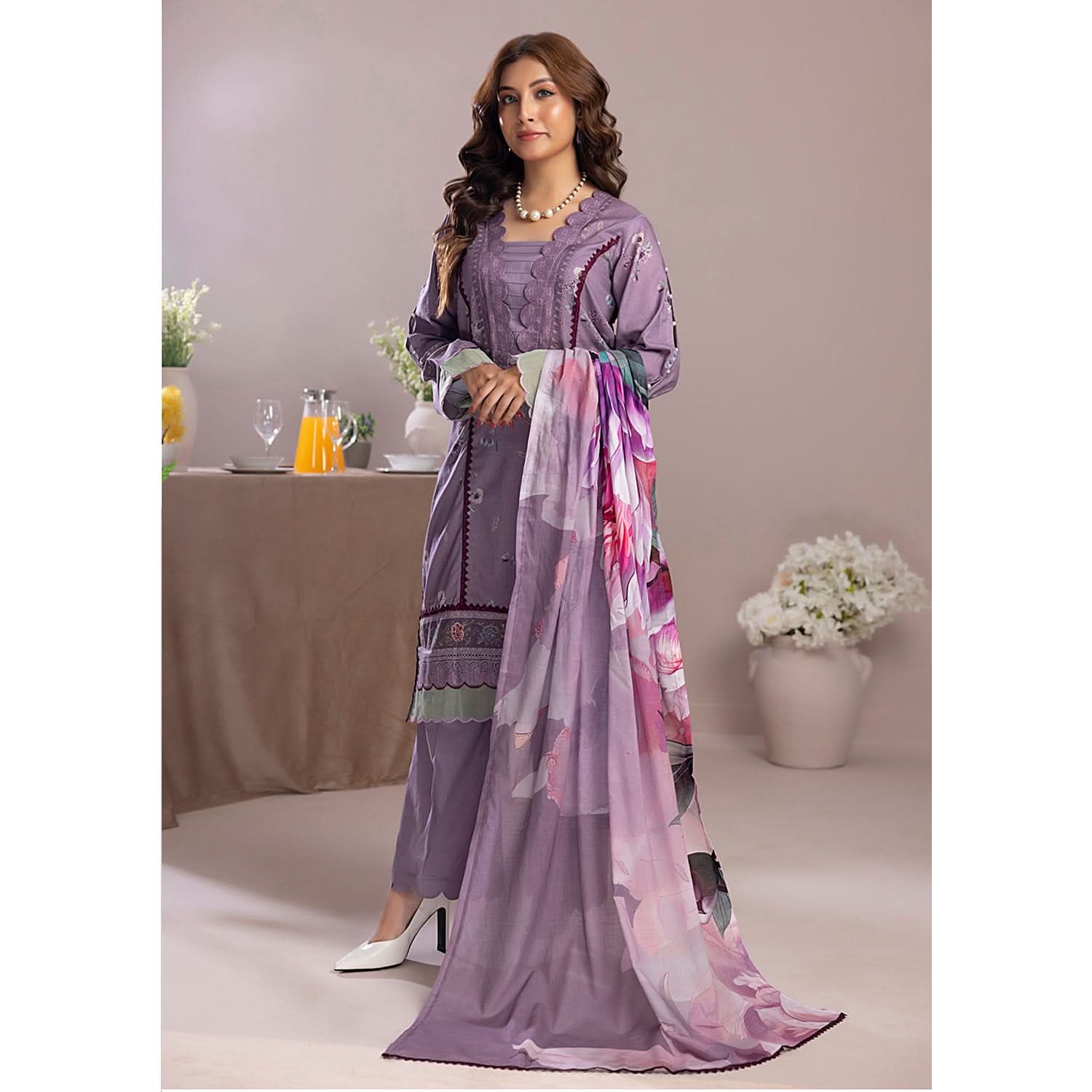 Salina Weaving Dobby By Regalia Printed Lawn Unstitched 3 Pcs Suit - 1, Women, 3Pcs Shalwar Suit, Regalia Textiles, Chase Value