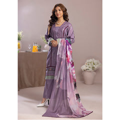 Salina Weaving Dobby By Regalia Printed Lawn Unstitched 3 Pcs Suit - 1