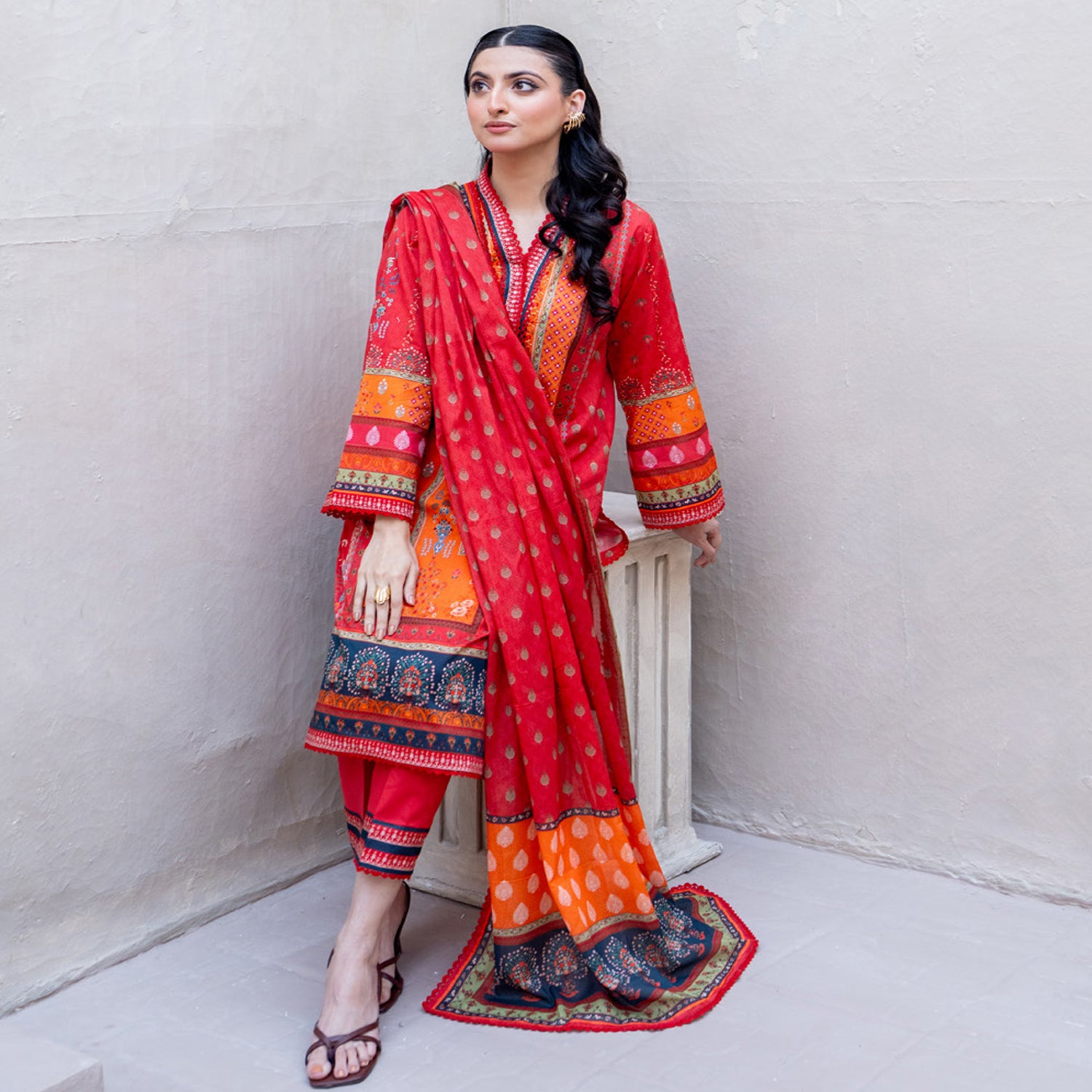 Salina By Regalia Lawn Printed Unstitched 3Pcs Suit V-4 - 1, Women, 3Pcs Shalwar Suit, Regalia Textiles, Chase Value