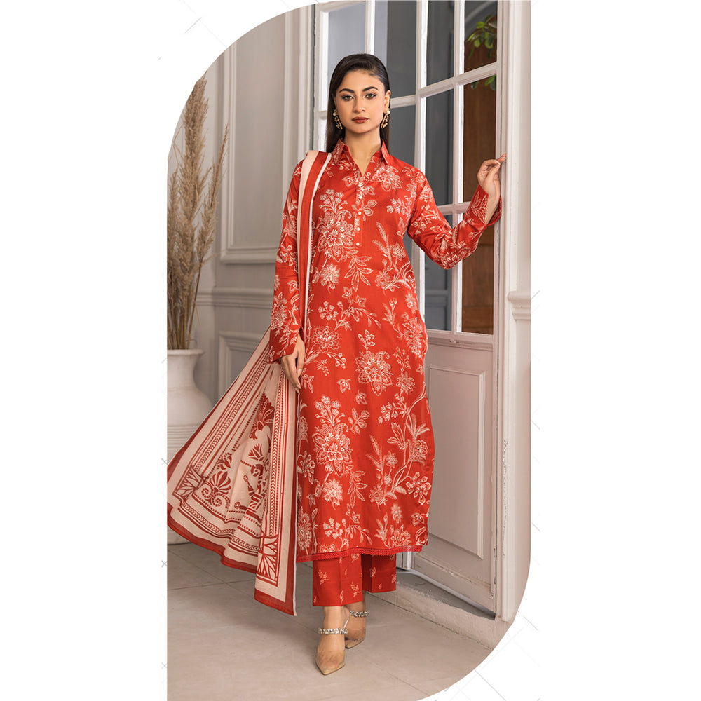 Zohra Classic By Motifz Lawn Digital Printed Unstitched Suit 3-Pcs - 1, Women, 3Pcs Shalwar Suit, Motifz, Chase Value