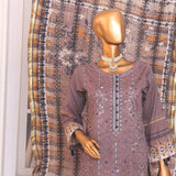 Needle Wonder By Dr. Haris Printed & Embroidered Lawn Unstitched 3Pcs Suit - 1, Women, 3Pcs Shalwar Suit, MI Creation, Chase Value