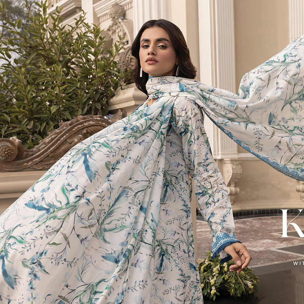 Komal By LSM Textiles Lawn Printed Unstitched 3Pcs Suit - LG-MM-0261, Women, 3Pcs Shalwar Suit, LSM Textiles, Chase Value