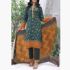 Jhalak Linen Printed Unstitched 3Pcs Suit - 1, Women, 3Pcs Shalwar Suit, VS Textiles, Chase Value