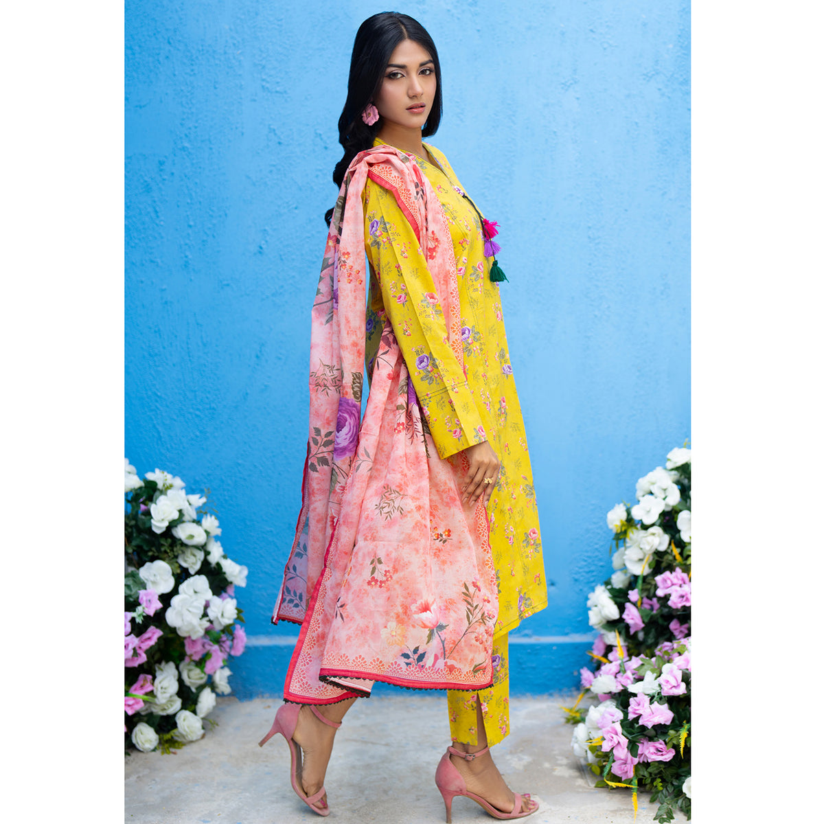 Salina Separates By Regalia Printed Lawn Unstitched 3Pcs Suit V-2 - 1, Women, 3Pcs Shalwar Suit, Regalia Textiles, Chase Value