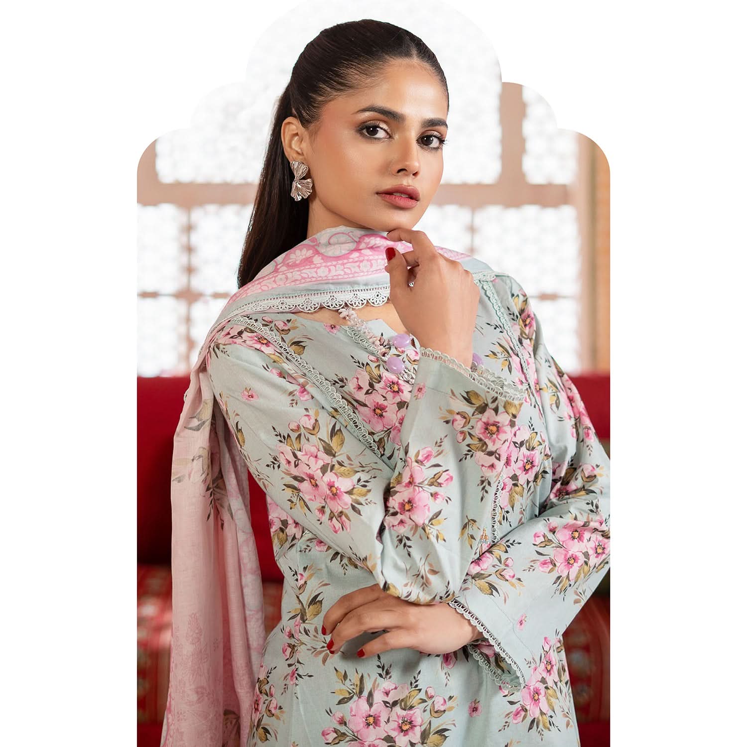 Colors Identic Separates By Al Zohaib Digital Printed 3 Pcs Suit - 1, Women, 3Pcs Shalwar Suit, Al-Zohaib Textiles, Chase Value