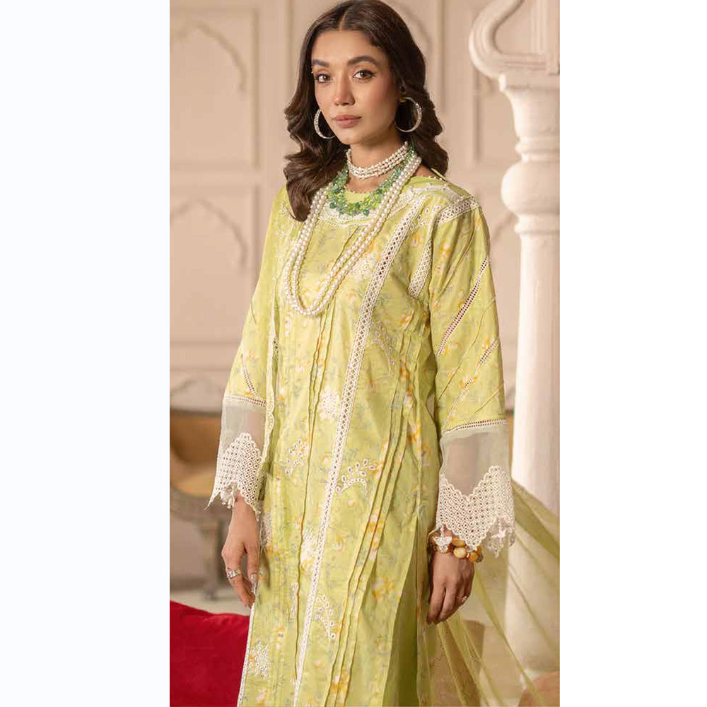 Sunshine Bloom By Al Zohaib Lawn Premium Unstitched 3 Pcs Suit - 1, Women, 3Pcs Shalwar Suit, Al-Zohaib Textiles, Chase Value