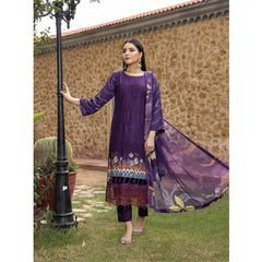 Schick Tulsi Chikankari Embroidered Un-stitched 3pcs Suit - 10