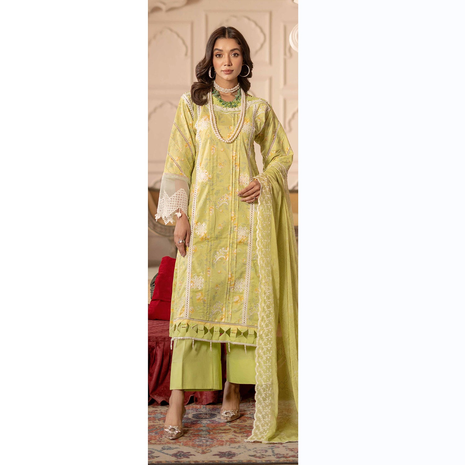 Sunshine Bloom By Al Zohaib Lawn Premium Unstitched 3 Pcs Suit - 1, Women, 3Pcs Shalwar Suit, Al-Zohaib Textiles, Chase Value