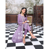 Emerald Chiffon By Dr. Haris Hand Embellishment Sami Unstitched 3Pcs Suit - 1, Women, 3Pcs Shalwar Suit, MI Creation, Chase Value