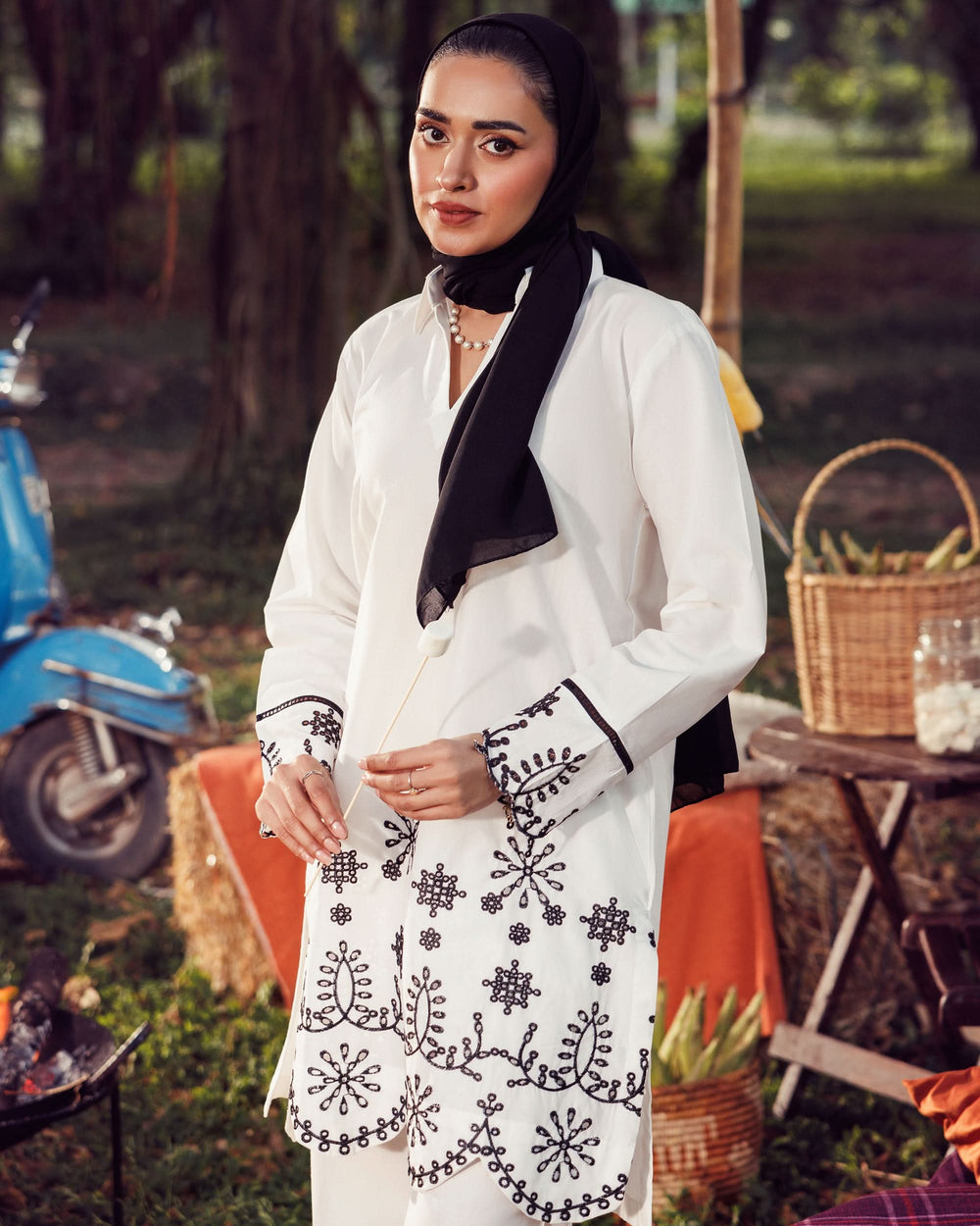 Valuables Women Fusion Embroidered 2-Piece Suit, Women Shalwar Suits, Chase Value, Chase Value