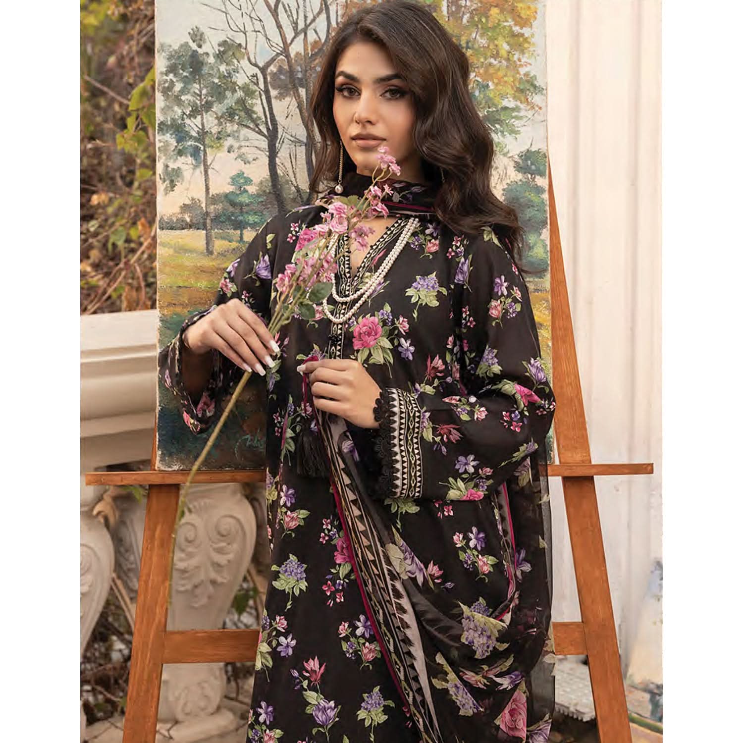 Komal By LSM Textiles Lawn Printed Unstitched 3Pcs Suit - LG-MM-0305, Women, 3Pcs Shalwar Suit, LSM Textiles, Chase Value