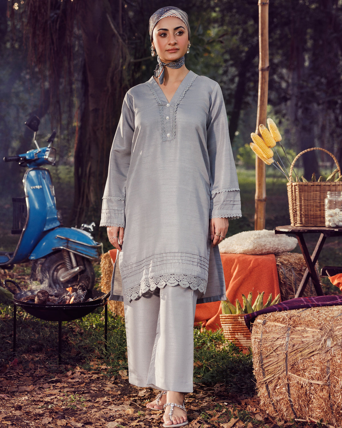 Valuables Women Silk 2-Piece Suit