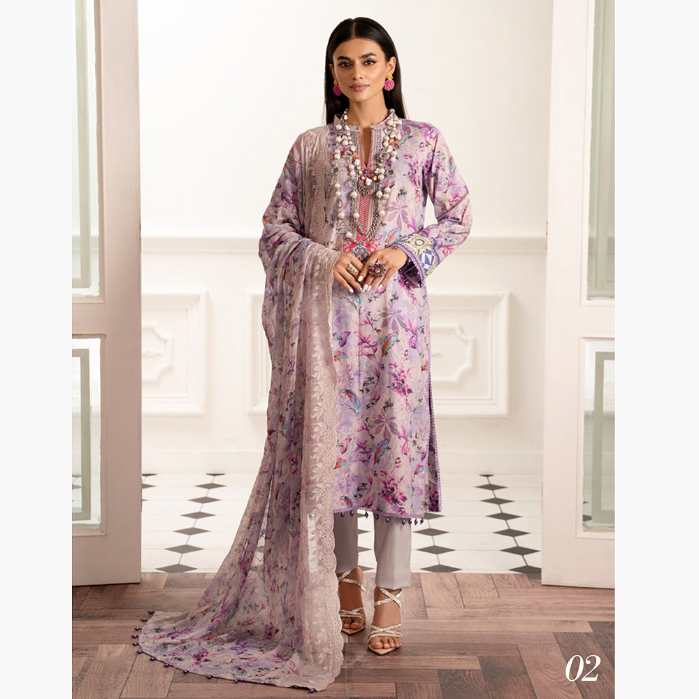 Al-Zohaib Sun Shine Cotton Printed Unstitched 3Pcs Suit - 2, Women, 3Pcs Shalwar Suit, Al-Zohaib Textiles, Chase Value