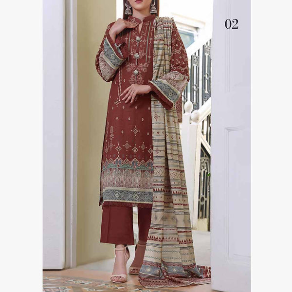 Signature Khaddar Printed Unstitched 3Pcs Suit V2- 2605, Women, 3Pcs Shalwar Suit, VS Textiles, Chase Value