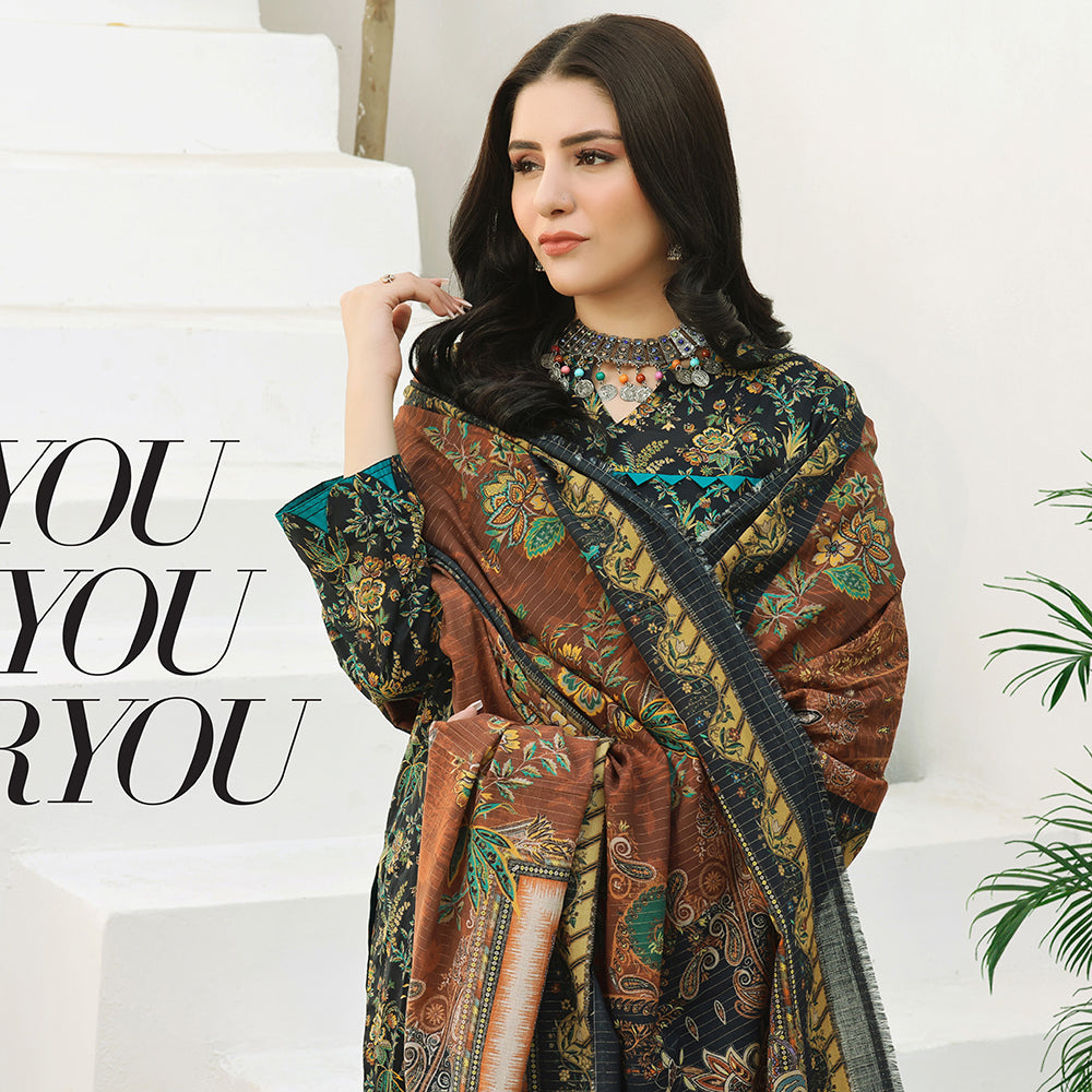 Bin Hameed Shalizeh Lawn Printed CO-Ords Unstitched 3Pcs Suit - 2, Women, 3Pcs Shalwar Suit, Rana Arts, Chase Value