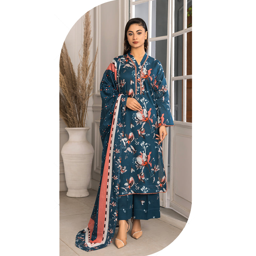 Zohra Classic By Motifz Lawn Digital Printed Unstitched Suit 3-Pcs - 2, Women, 3Pcs Shalwar Suit, Motifz, Chase Value