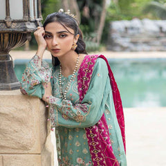 Schick Chantelle Luxury Chiffon Embroidered Unstitched 3Pcs Suit - 1