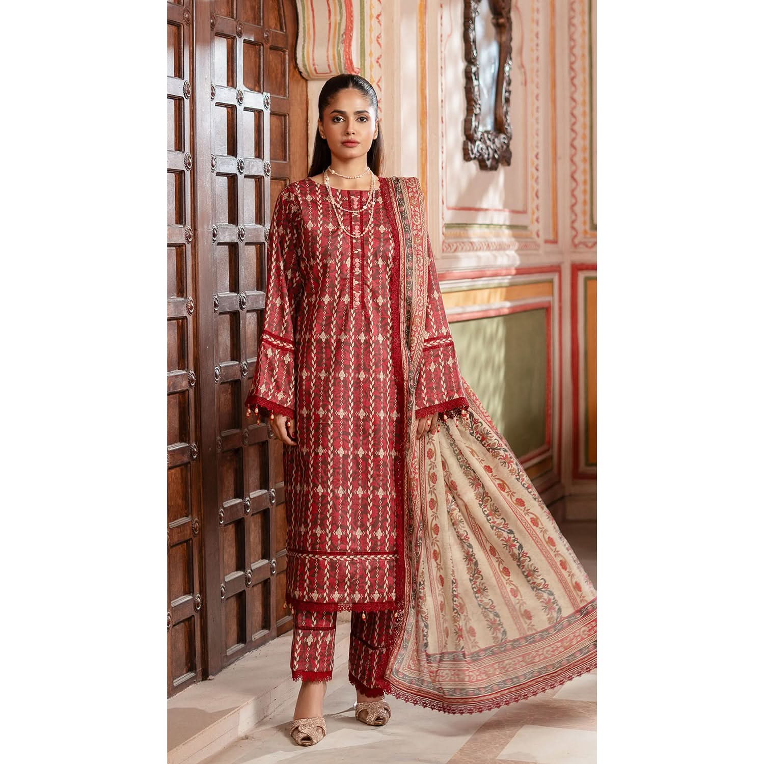 Colors Identic Separates By Al Zohaib Digital Printed 3 Pcs Suit - 3, Women, 3Pcs Shalwar Suit, Al-Zohaib Textiles, Chase Value