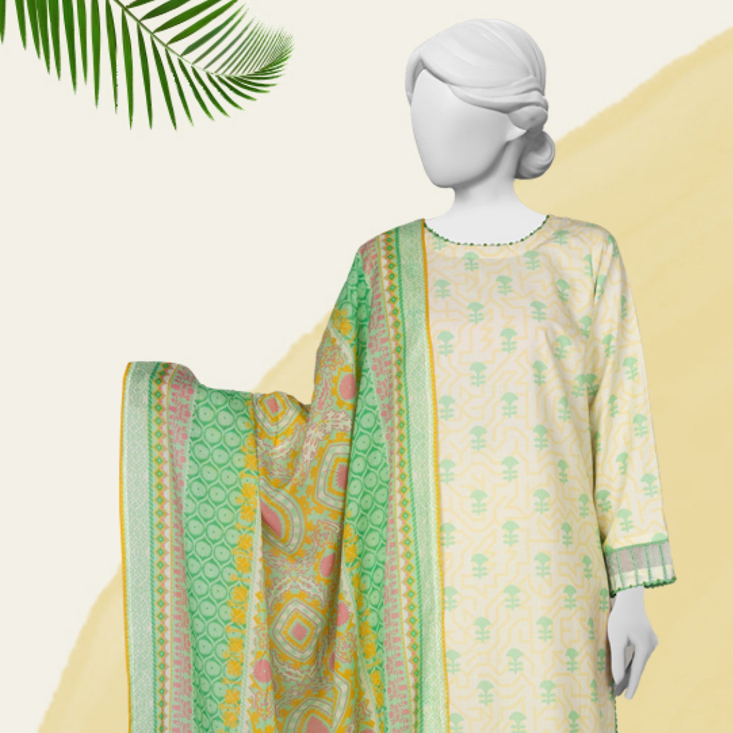 Panjnad Norah Lawn By J. Printed Unstitched 3 Pcs Suit - 241182, Women, 3Pcs Shalwar Suit, Chase Value, Chase Value