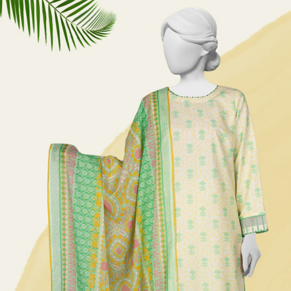 Panjnad Norah Lawn By J. Printed Unstitched 3 Pcs Suit - 241182, Women, 3Pcs Shalwar Suit, Chase Value, Chase Value