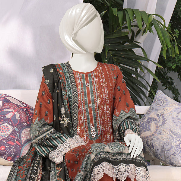 Aisha Alishba Shimmery Printed Unstitched 3Pcs Suit - 2571, Women, 3Pcs Shalwar Suit, VS Textiles, Chase Value