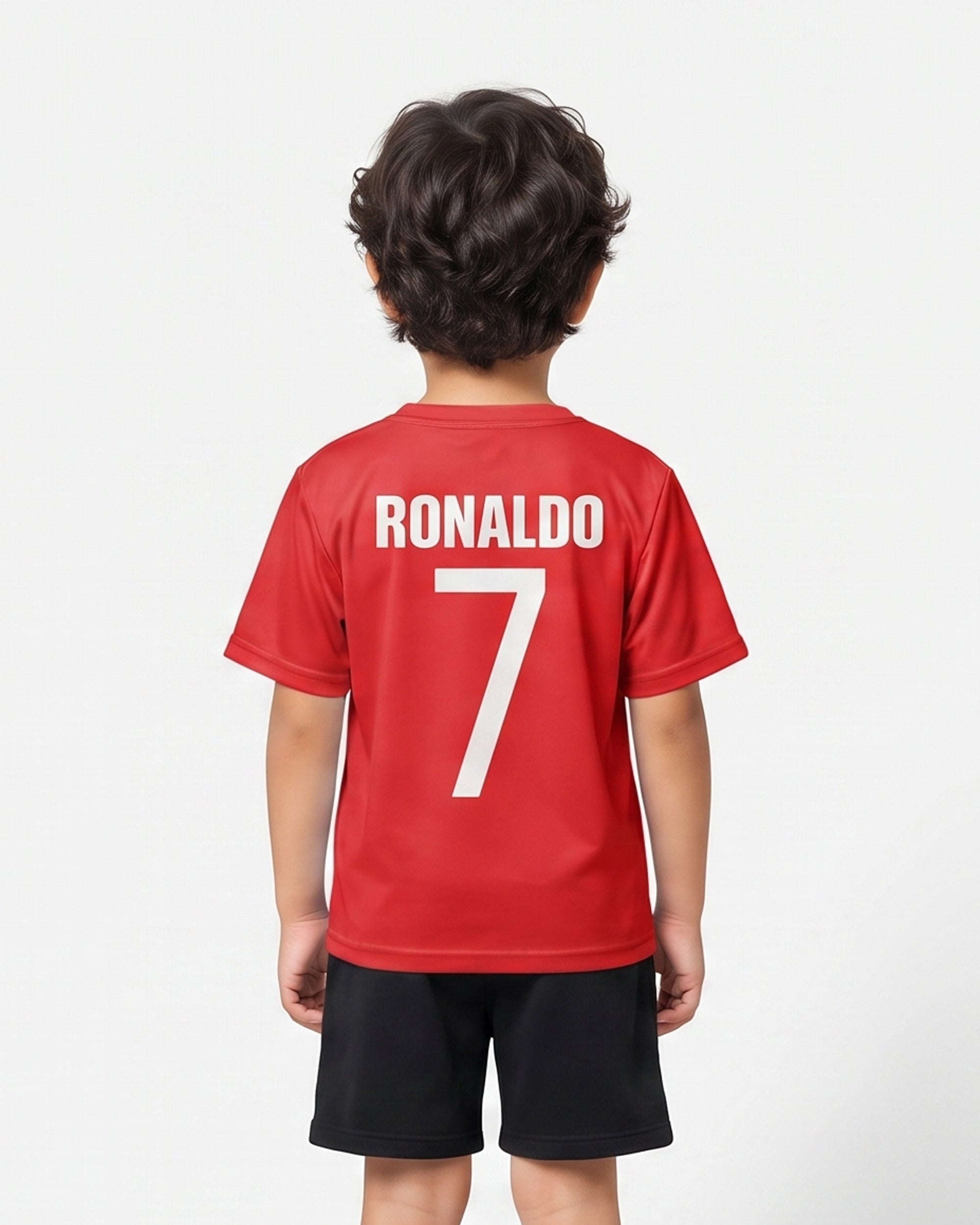 Valuables Boys' Ronaldo Sublimation Half Sleeves T-Shirt