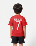 Valuables Boys' Ronaldo Sublimation Half Sleeves T-Shirt