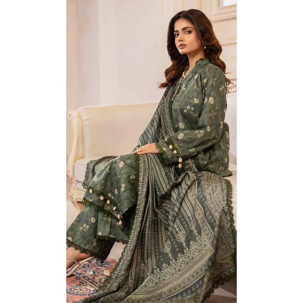 Al Zohaib Colors Digital Printed Unstitched Lawn 3 Pcs Suit - 2, Women, 3Pcs Shalwar Suit, Al-Zohaib Textiles, Chase Value
