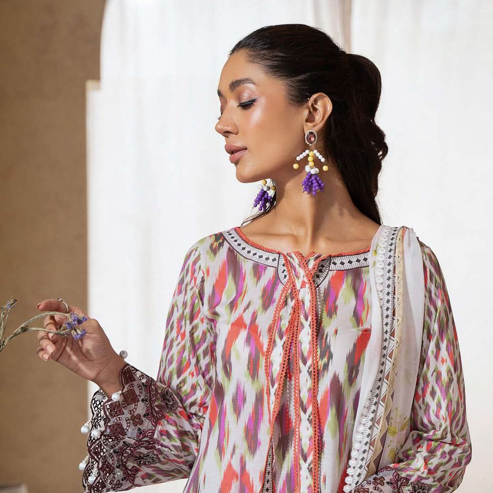 Sunshine Bloom By Al Zohaib Print Kari Lawn Unstitched 3 pcs Suit - 2, Women, 3Pcs Shalwar Suit, Al-Zohaib Textiles, Chase Value