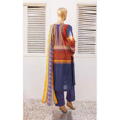 Zoha Lawn Printed Embroidered 3Pcs Suit with Bember Dupatta - 5, Women, 3Pcs Shalwar Suit, Leeds Textile, Chase Value