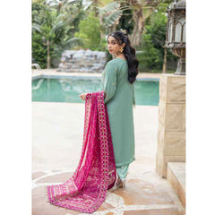 Schick Chantelle Luxury Chiffon Embroidered Unstitched 3Pcs Suit - 1