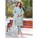 Dil Ruba By Dr. Haris Luxury Organza Embroidered Unstitched 3Pcs Suit - 1, Women, 3Pcs Shalwar Suit, MI Creation, Chase Value