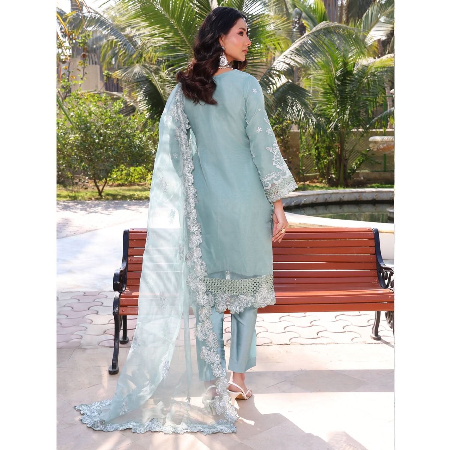 Dil Ruba By Dr. Haris Luxury Organza Embroidered Unstitched 3Pcs Suit - 1, Women, 3Pcs Shalwar Suit, MI Creation, Chase Value