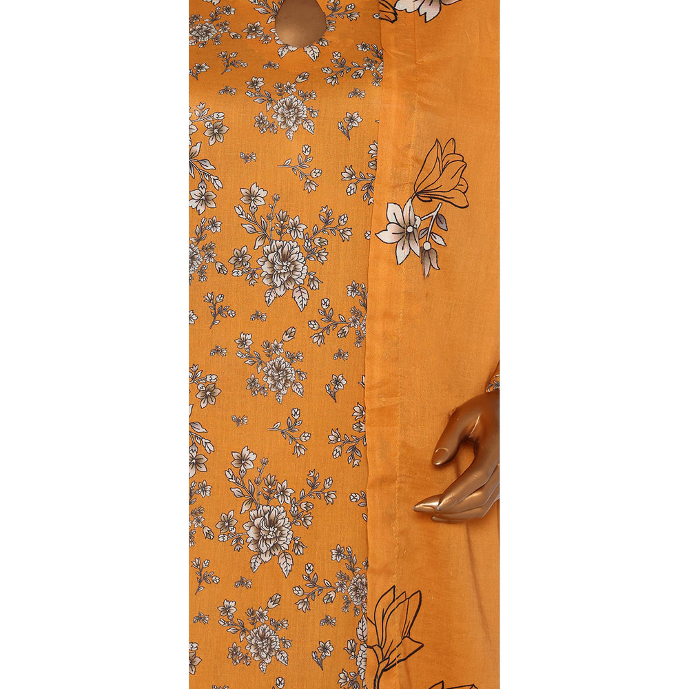 3D Daman kari By MI Creation Printed Lawn With Embroidered Unstitched 3Pcs Suit - 9, Women, 3Pcs Shalwar Suit, MI Creation, Chase Value