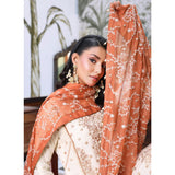 Emerald Chiffon By Dr. Haris Hand Embellishment Sami Unstitched 3Pcs Suit - 4, Women, 3Pcs Shalwar Suit, MI Creation, Chase Value