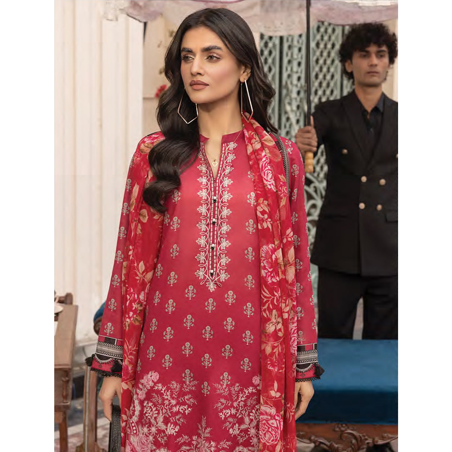 Komal By LSM Textiles Lawn Printed Unstitched 3Pcs Suit - LG-MM-0304, Women, 3Pcs Shalwar Suit, LSM Textiles, Chase Value